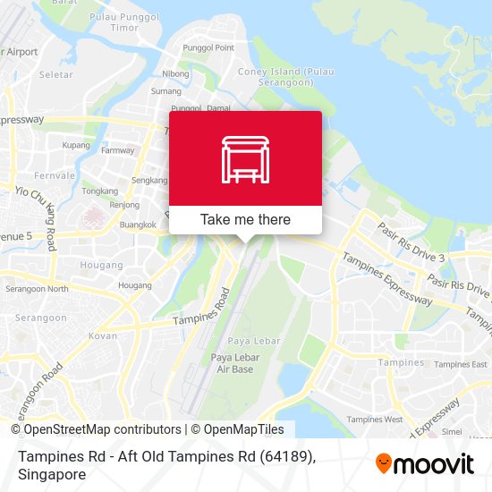 Tampines Rd Aft Old Tampines Rd (64189) stop Routes, Schedules, and Fares