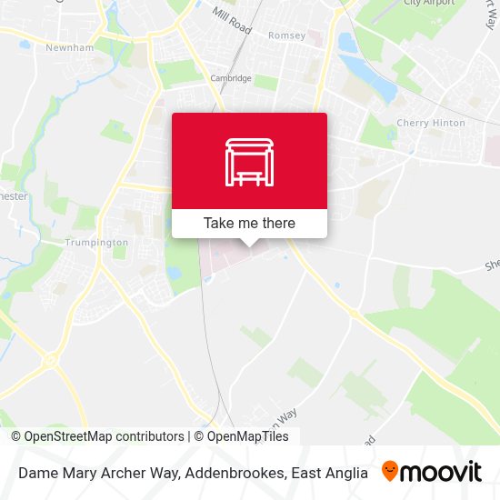 How to get to Dame Mary Archer Way, Addenbrookes in East Anglia by Bus