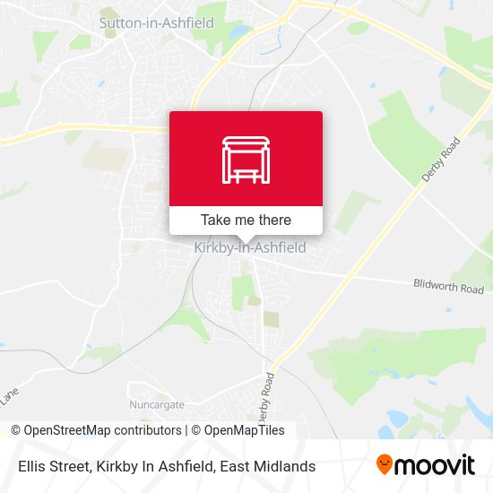 Ellis Street, Kirkby In Ashfield stop Routes, Schedules, and Fares