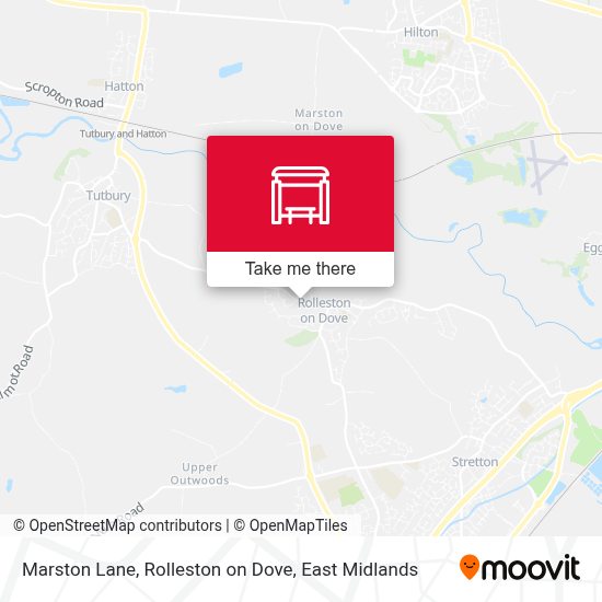 Marston Lane, Rolleston on Dove stop Routes, Schedules, and Fares