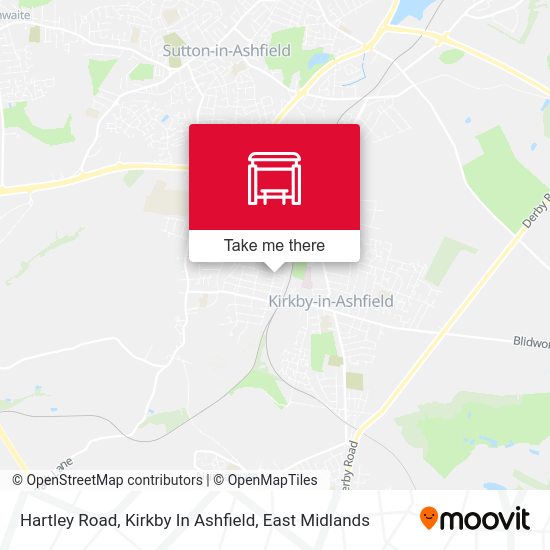 Hartley Road, Kirkby In Ashfield stop Routes, Schedules, and Fares