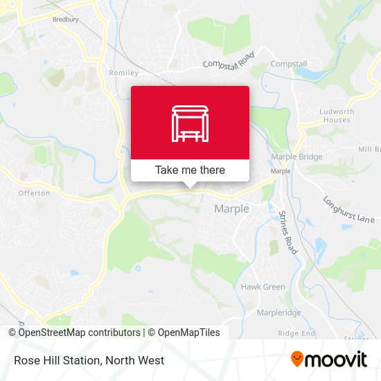 How to get to Rose Hill Station in Marple by Bus, Train or Light rail?