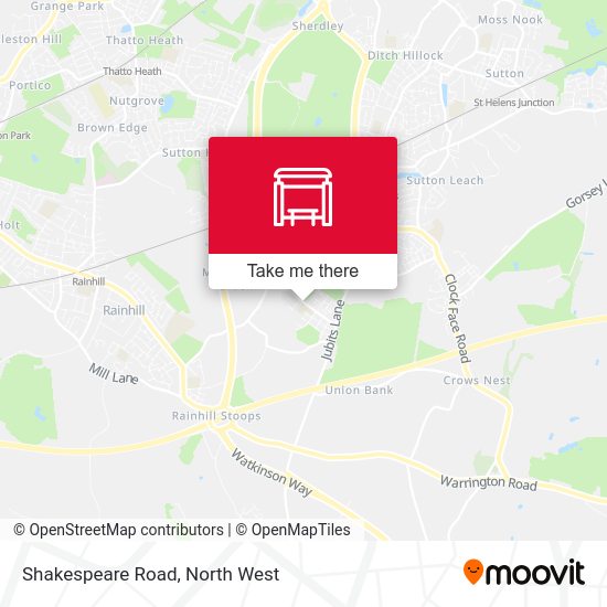 How to get to Shakespeare Road in North West by Bus or Train?