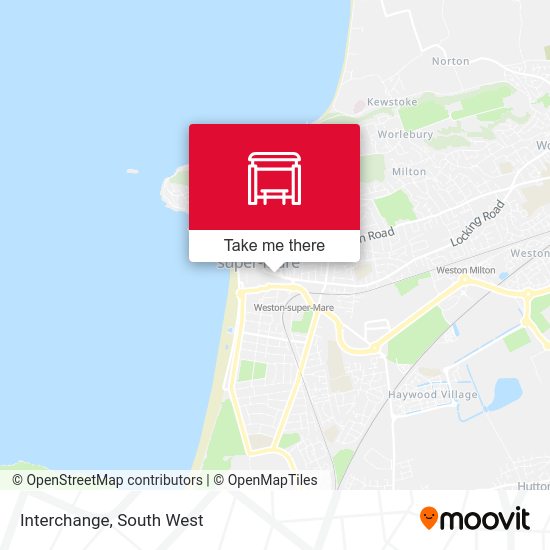 Interchange, WestonSuperMare stop Routes, Schedules, and Fares