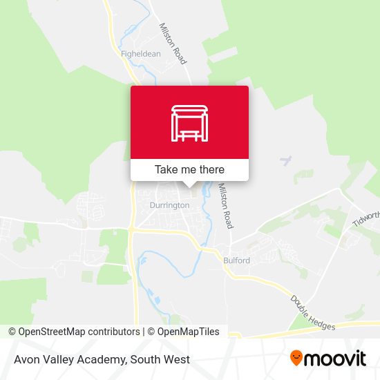Avon Valley Academy, Durrington stop Routes, Schedules, and Fares