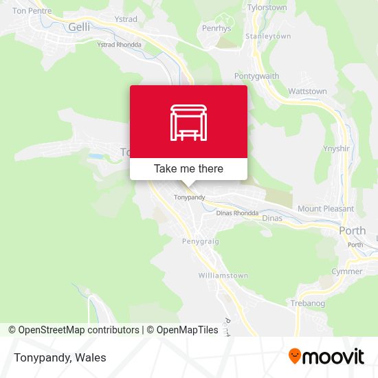 Tonypandy stop Routes, Schedules, and Fares