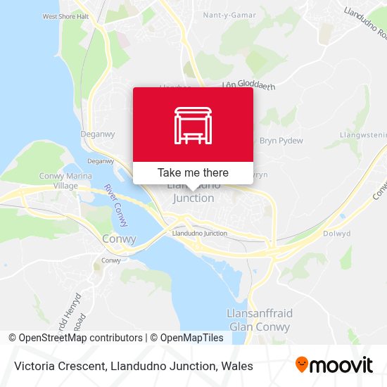 Victoria Crescent, Llandudno Junction stop Routes, Schedules, and Fares