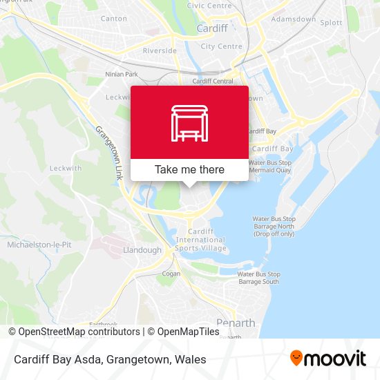 Cardiff Bay Asda, Grangetown stop Routes, Schedules, and Fares