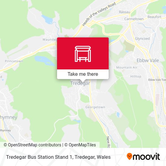 Tredegar Bus Station Stand 1, Tredegar Routes, Schedules, and Fares