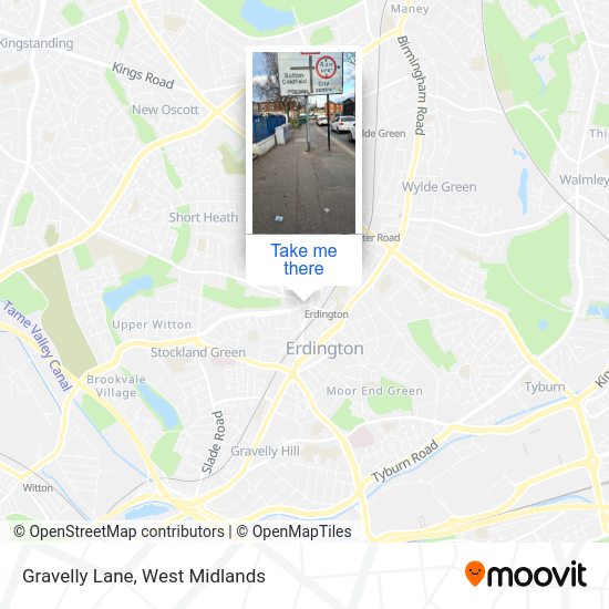 How to get to Gravelly Lane in Erdington by Bus, Train or Light rail?