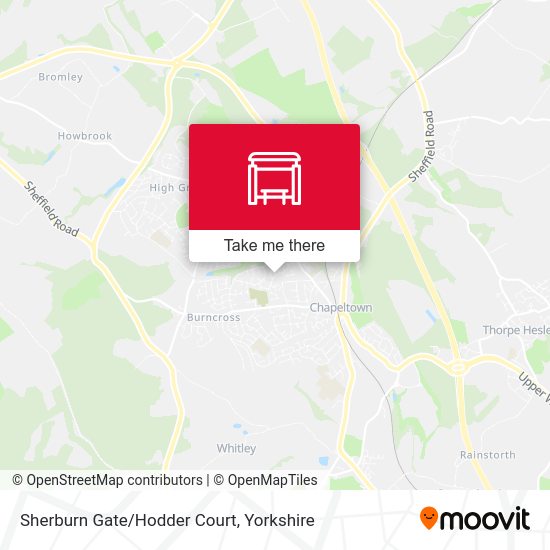 How to get to Sherburn Gate/Hodder Court in Ecclesfield by Bus, Train