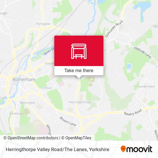 How to get to Herringthorpe Valley Road / The Lanes, East Dene in