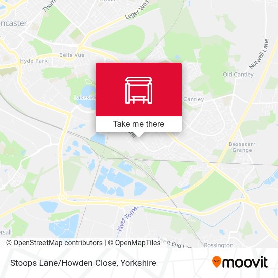 How to get to Stoops Lane/Howden Close in Doncaster by Bus or Train?