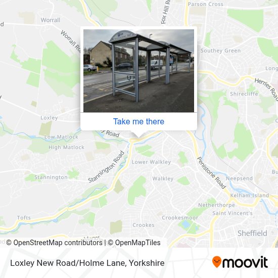 How to get to Loxley New Road/Holme Lane in Sheffield by Bus, Light