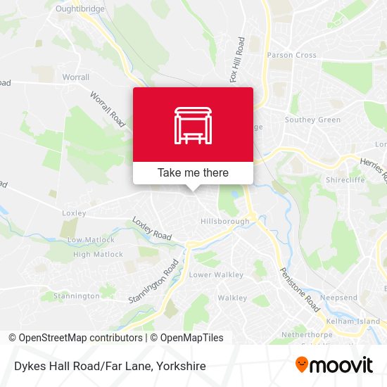 Dykes Hall Road/Far Lane stop Routes, Schedules, and Fares
