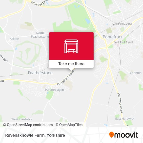 How to get to Pontefract Road Monkroyd Cottage, Purston Jaglin in Featherstone by Bus or Train