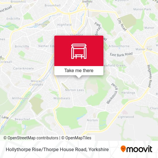 Hollythorpe Rise / Thorpe House Road stop Routes, Schedules, and Fares