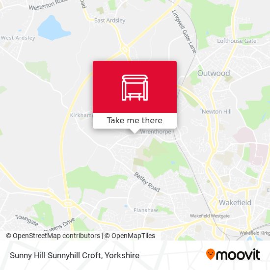 How to get to Sunny Hill Sunnyhill Croft in Wakefield by Bus or Train?