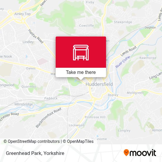 How to get to Trinity Street Greenhead Park in Huddersfield by Bus or