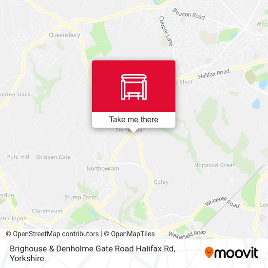 Brighouse & Denholme Gate Road Halifax Rd stop Routes, Schedules, and