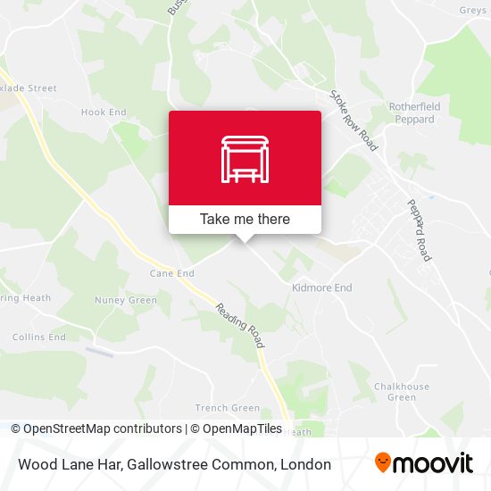 How to get to Wood Lane Har, Gallowstree Common in South Oxfordshire by