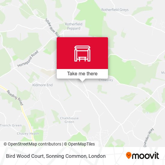 How to get to Bird Wood Court, Sonning Common in South Oxfordshire by