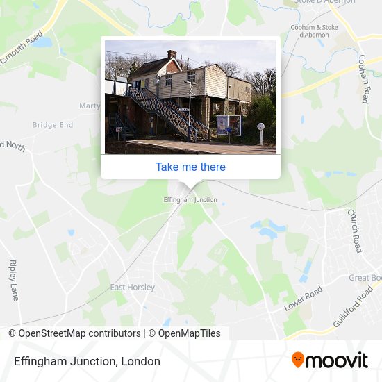 Effingham Junction stop Routes, Schedules, and Fares