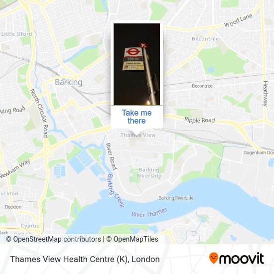 Thames View Health Centre (K) stop Routes, Schedules, and Fares