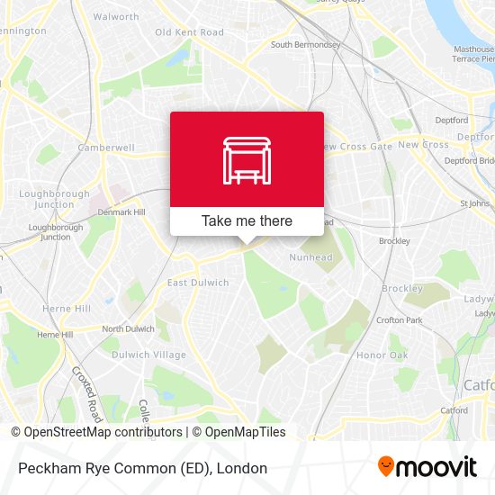 How to get to Peckham Rye Common (ED) in East Dulwich by Bus, Train