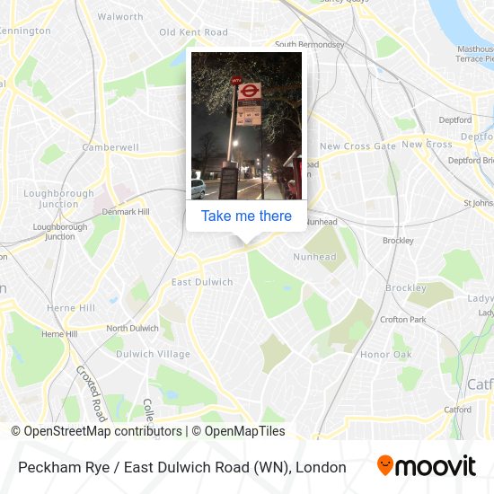 Peckham Rye / East Dulwich Road (WN) stop Routes, Schedules, and Fares