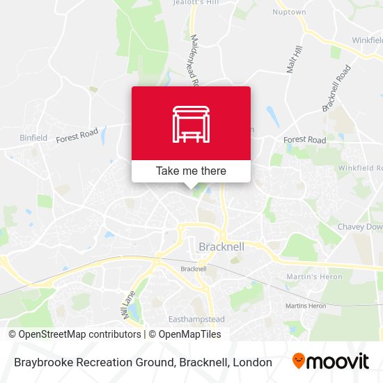 How to get to Braybrooke Recreation Ground, Bracknell in London by Bus