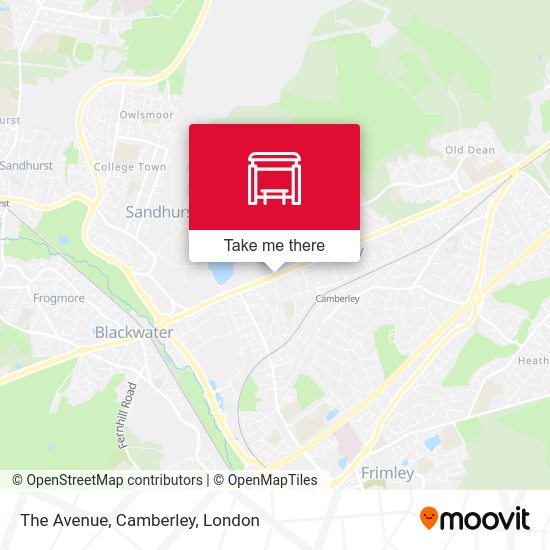 The Avenue, Camberley stop Routes, Schedules, and Fares