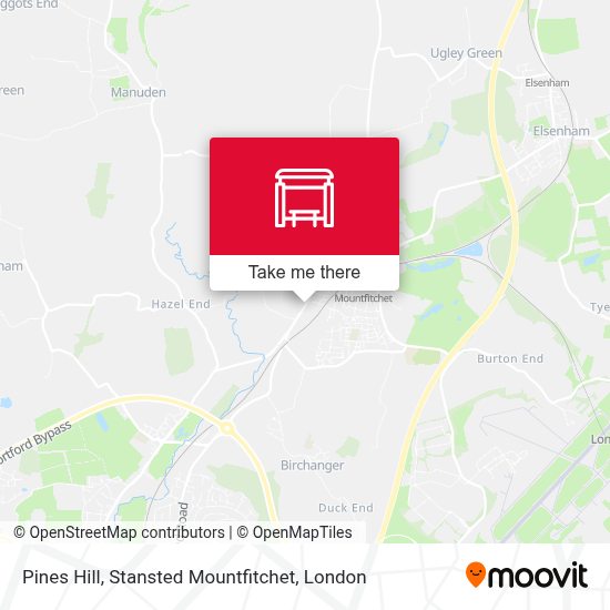How to get to Pines Hill, Stansted Mountfitchet in London by Bus, Train