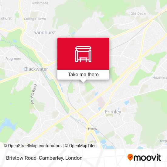 Bristow Road, Camberley stop Routes, Schedules, and Fares