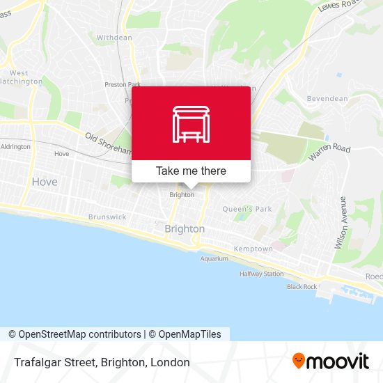 How to get to Trafalgar Street, Brighton in London by Train or Bus?