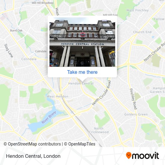 Hendon Central station Routes, Schedules, and Fares