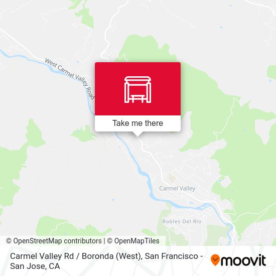 Carmel Valley Rd / Boronda stop Routes, Schedules, and Fares