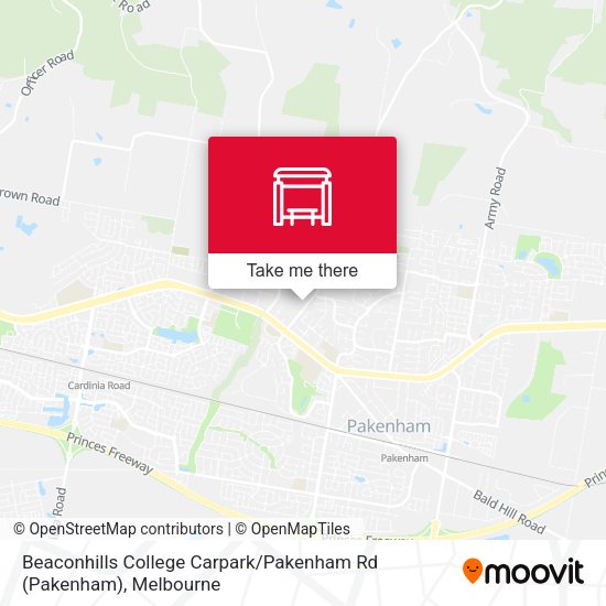 Beacon Hills College / Pakenham Rd stop Routes, Schedules, and Fares