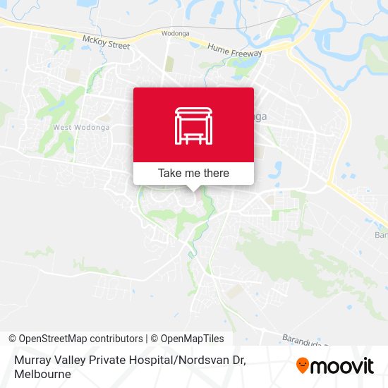 Murray Valley Private Hospital / Nordsvan Dr (Wodonga) stop Routes