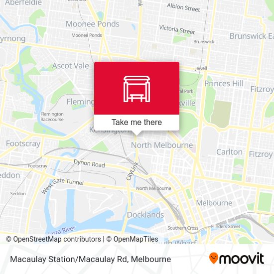 Macaulay Railway Station / Macaulay Rd (North Melbourne) Routes