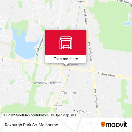 How to get to Roxburgh Park Shopping Centre in Melbourne by Bus or Train?