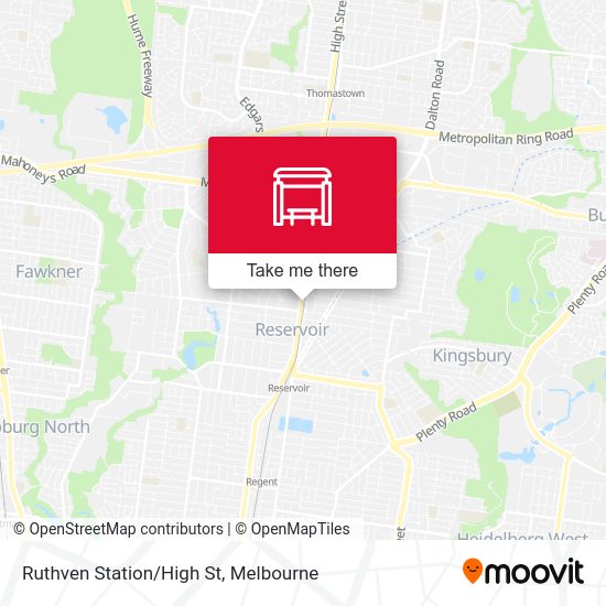 How to get to Ruthven Station / High St (Reservoir) in Melbourne by Bus