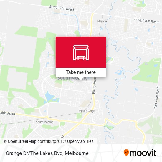 Bracken Way / The Lakes Bvd (South Morang) stop Routes, Schedules