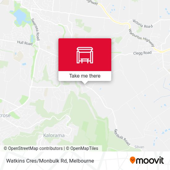 How to get to Watkins Cres/Monbulk Rd in Melbourne by Bus or Train?