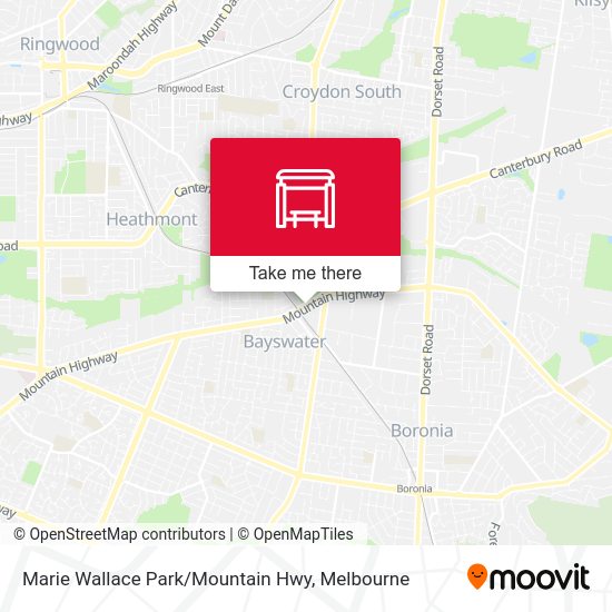 How to get to King St / Mountain Hwy (Bayswater) in Melbourne by Bus or