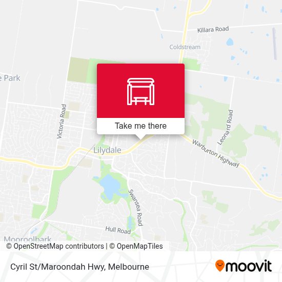 Cyril St / Maroondah Hwy (Lilydale) stop Routes, Schedules, and Fares