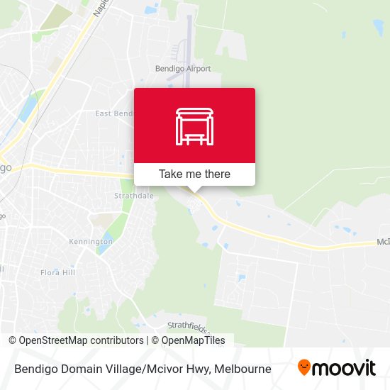 Bendigo Domain Village / Mcivor Hwy (Junortoun) stop Routes