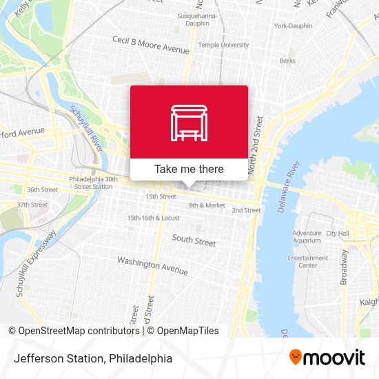 How to get to Jefferson Station in Philadelphia by Bus, Train or Subway?