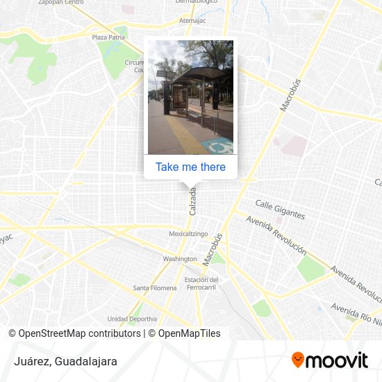 How to get to Estación Juárez in Guadalajara by Bus or Train?