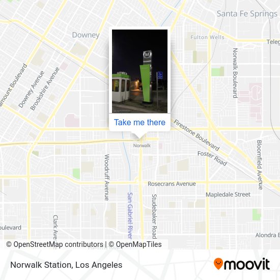 How to get to Norwalk Station by bus or light rail?